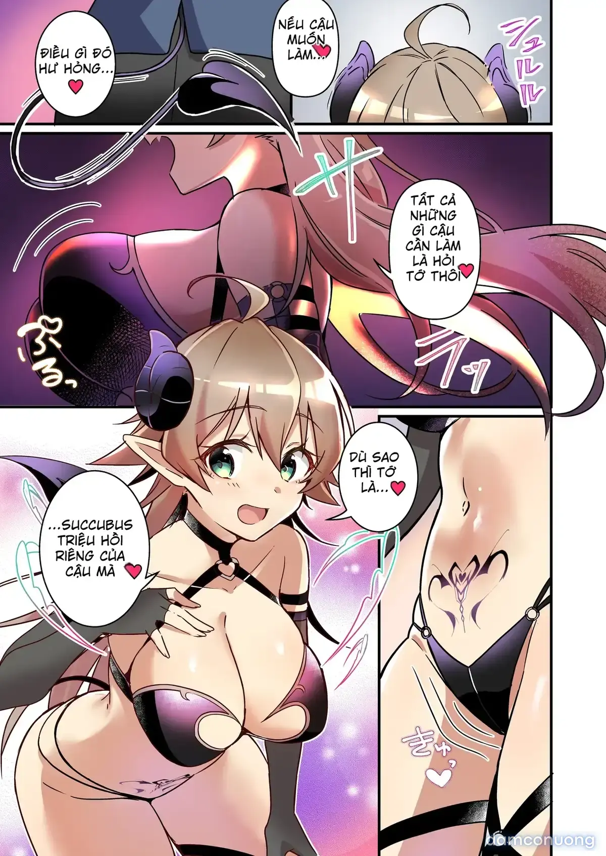 Ơ kìa, tôi bị triệu hồi thành succubus hồi nào vậy ♥? 