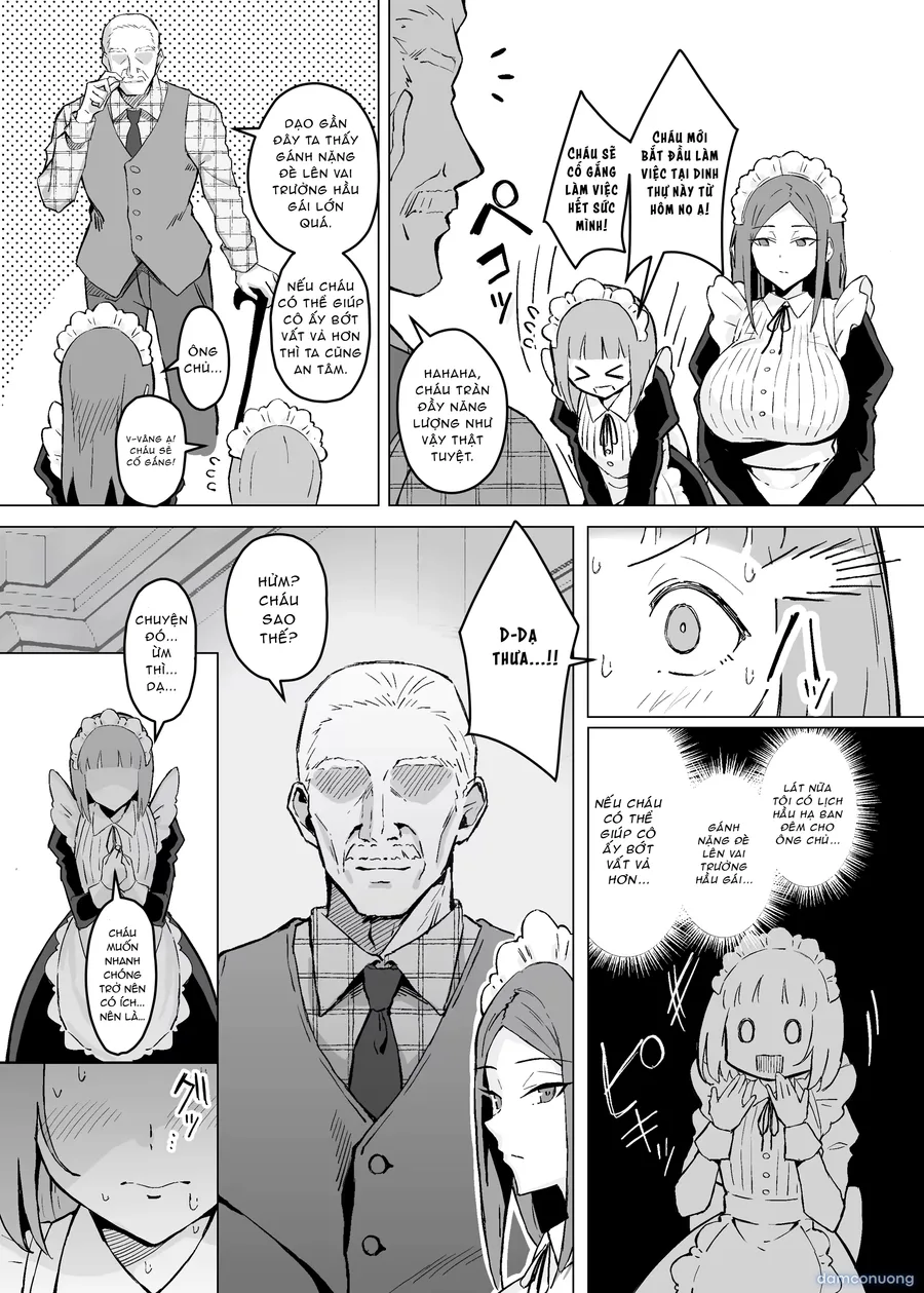 憧れの先輩メイド長の夜伽を見学 