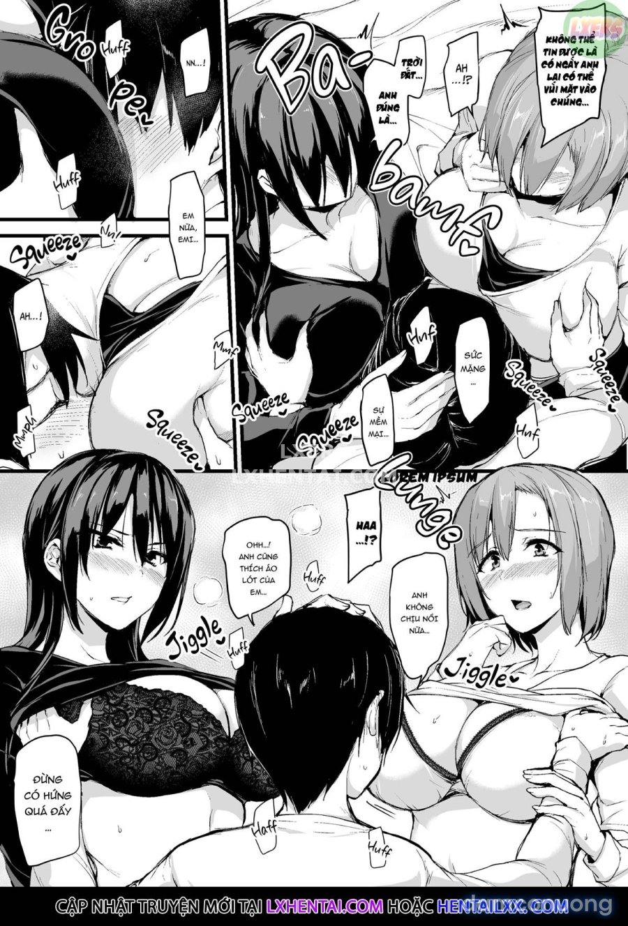 Kyonyuu ga Futari Inai to Bokki Shinai Otto no Tame ni Tomodachi o Tsurete Kita Tsuma 