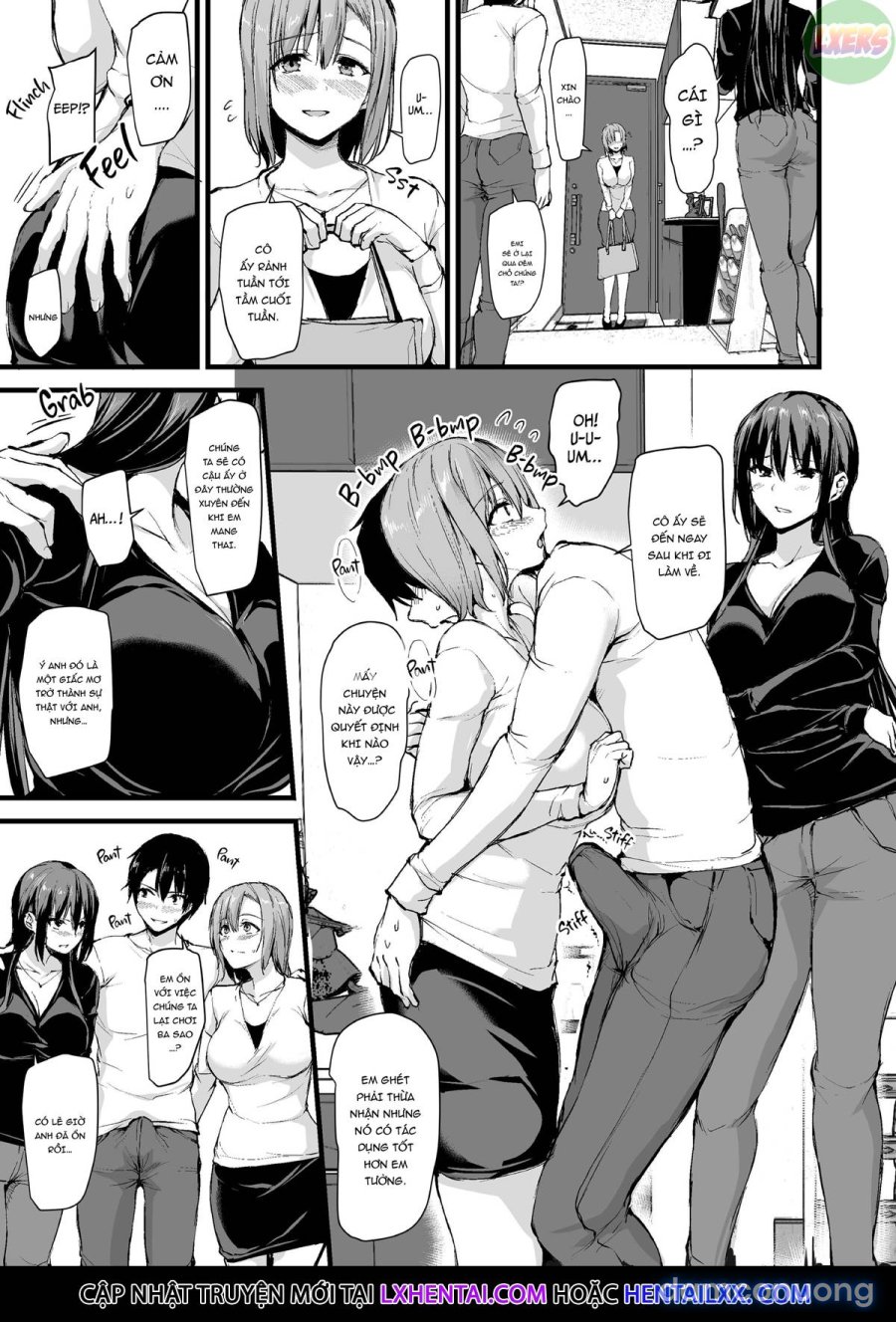 Kyonyuu ga Futari Inai to Bokki Shinai Otto no Tame ni Tomodachi o Tsurete Kita Tsuma 