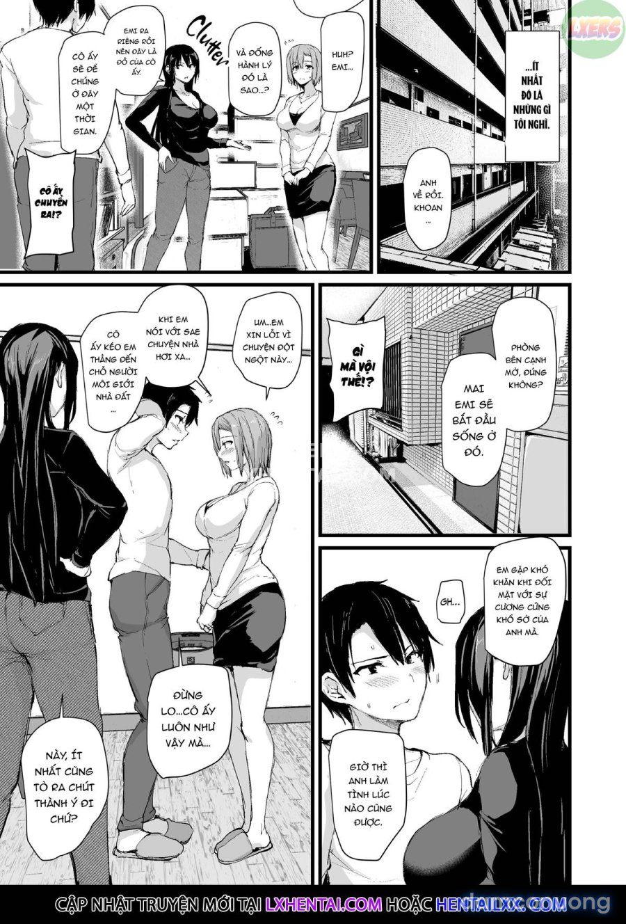 Kyonyuu ga Futari Inai to Bokki Shinai Otto no Tame ni Tomodachi o Tsurete Kita Tsuma 