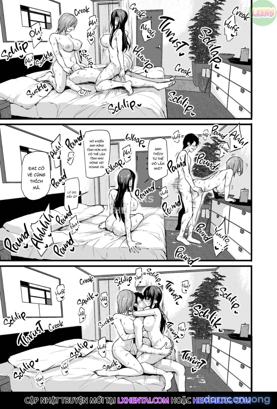Kyonyuu ga Futari Inai to Bokki Shinai Otto no Tame ni Tomodachi o Tsurete Kita Tsuma 
