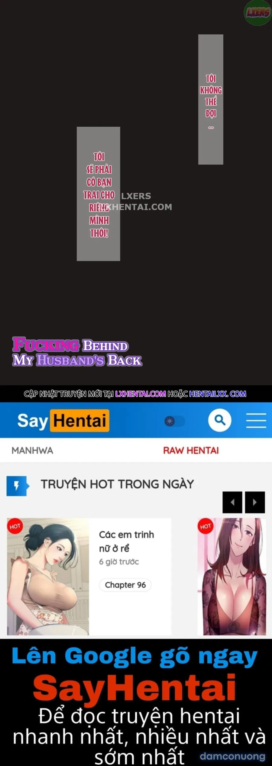 Đụ Sau Lưng Chồng Tôi 