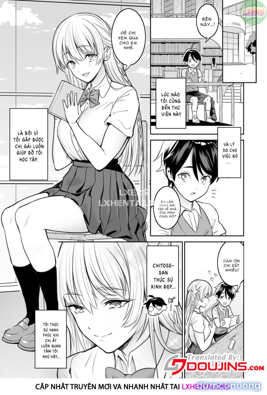 A Story About the Lewd Things the Onee-San I Met at the Library Does to Me 