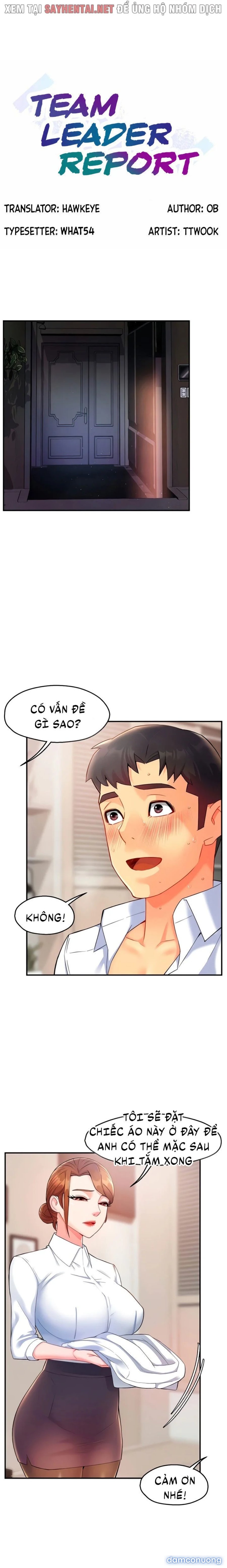 Thưa trưởng nhóm, báo cáo đây ! 