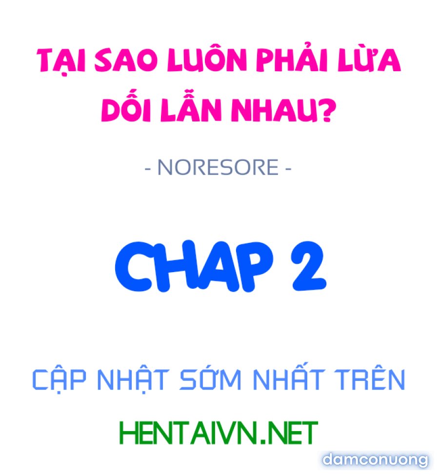Tại sao luôn phải lừa dối lẫn nhau? 