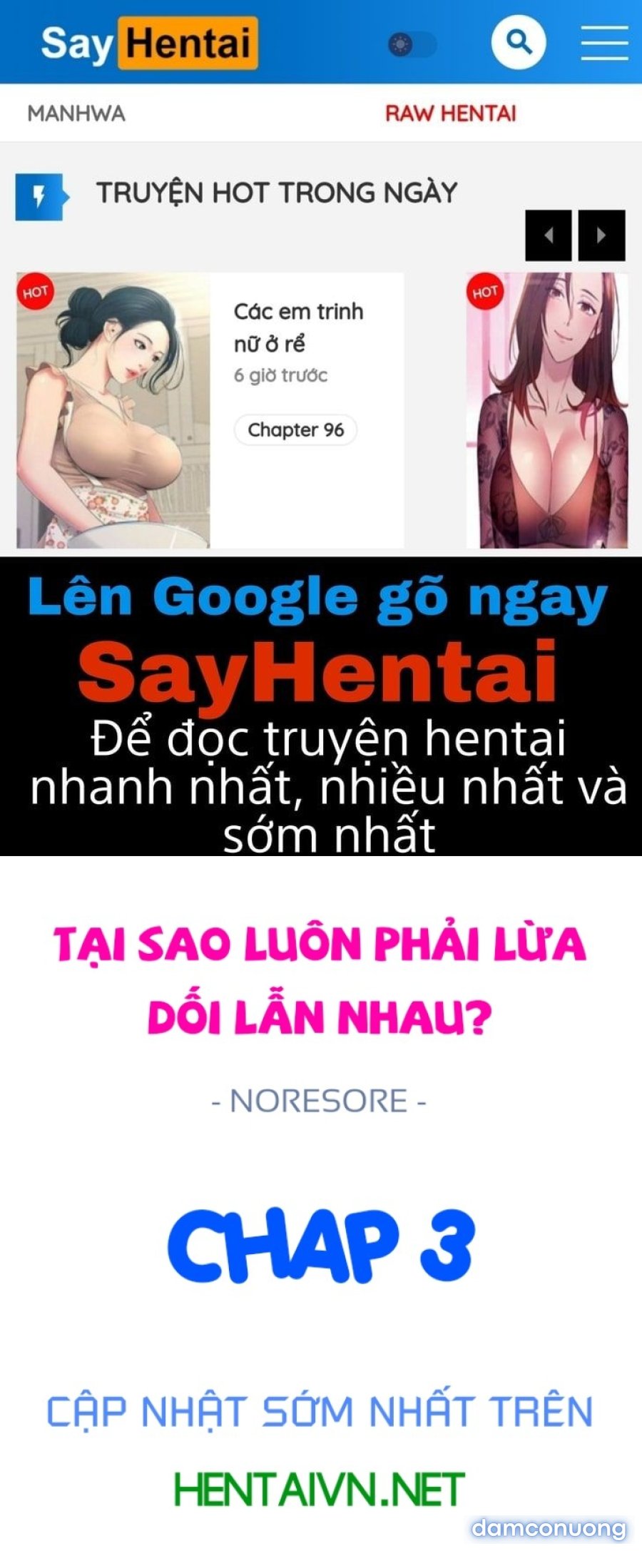 Tại sao luôn phải lừa dối lẫn nhau? 