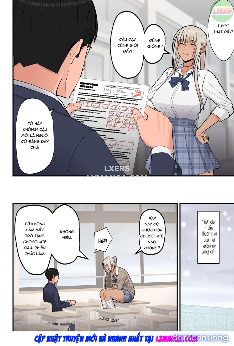 Class no Kinpatsu Kyonyuu Gal to Itya Love Ecchi suru Hanashi 