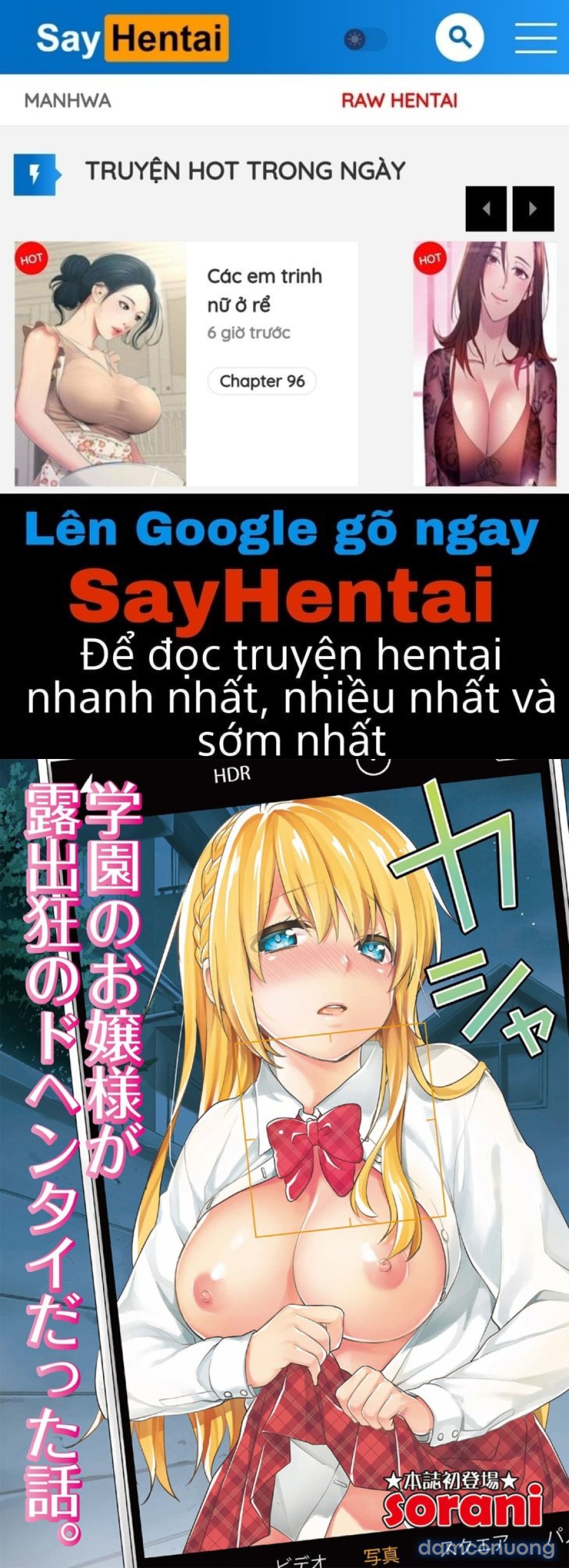 Gakuen no Ojou-sama ga Roshutsukyou no Dohentai datta Hanashi 