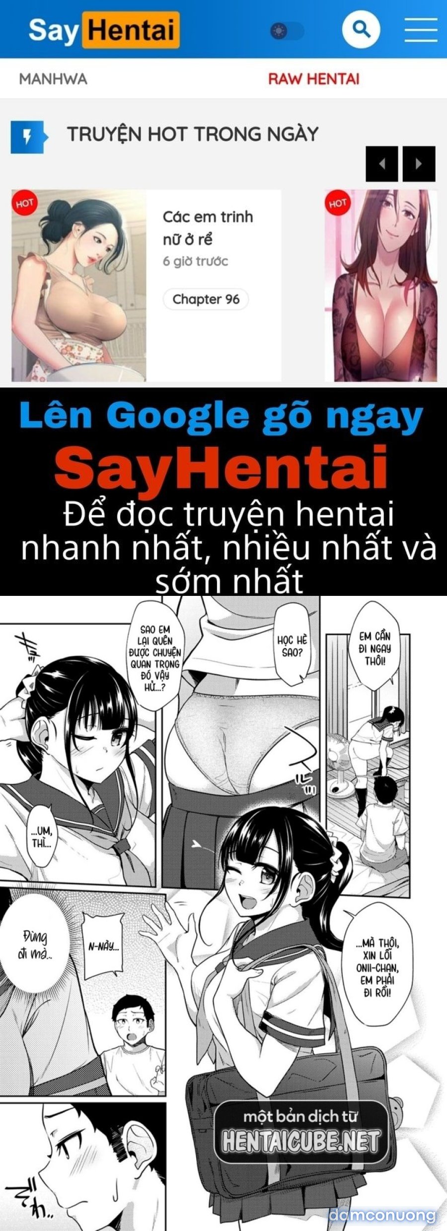 Tôi cố chịch em gái khi thấy ẻm mặc tạp dề khỏa thân... 