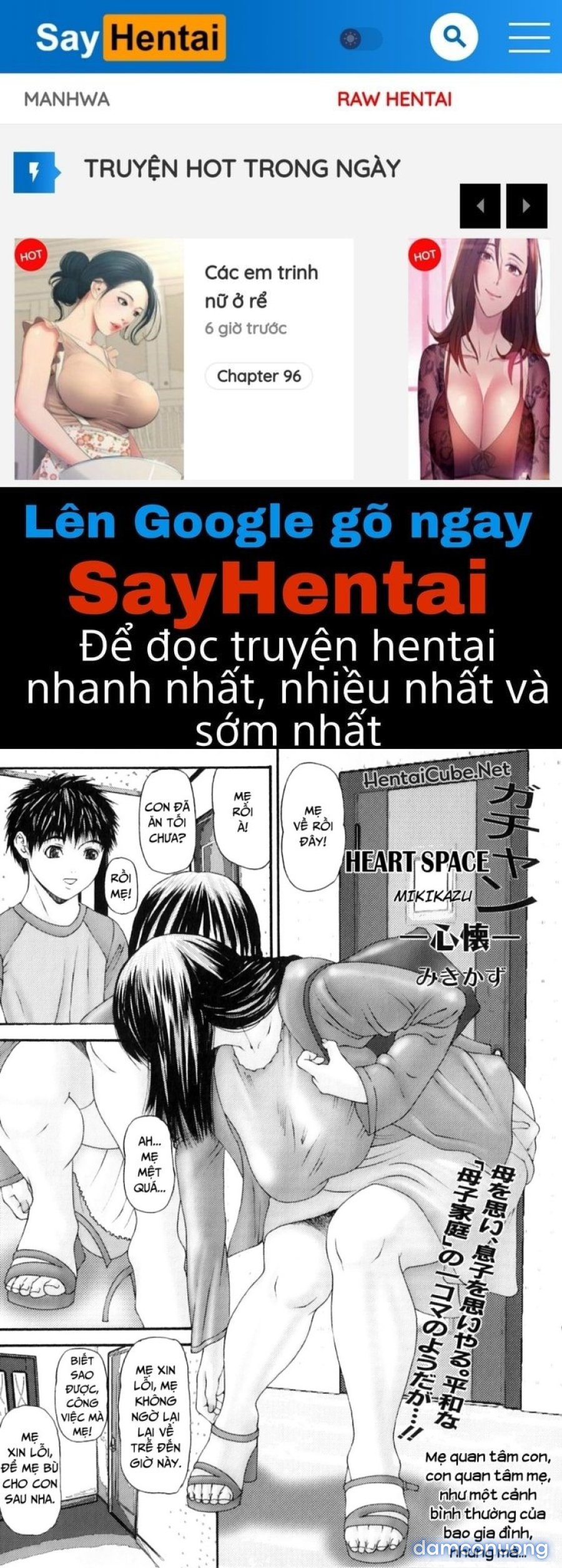 Mẹ ướt đẫm rồi 