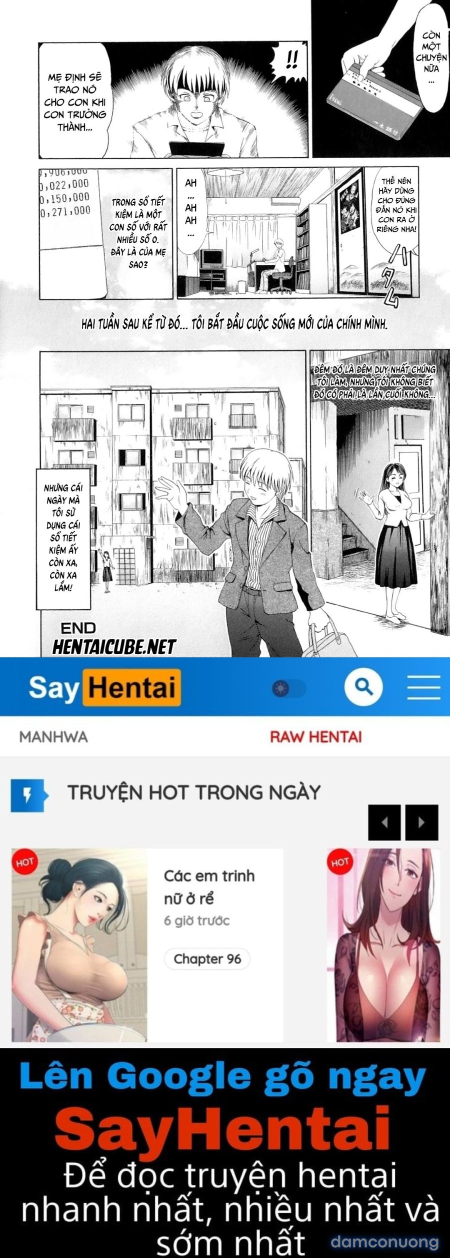 Mẹ ướt đẫm rồi 