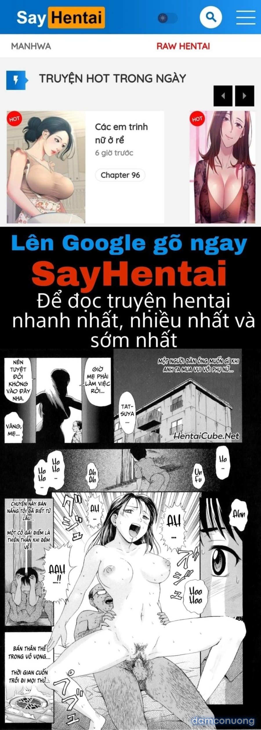 Mẹ ướt đẫm rồi 