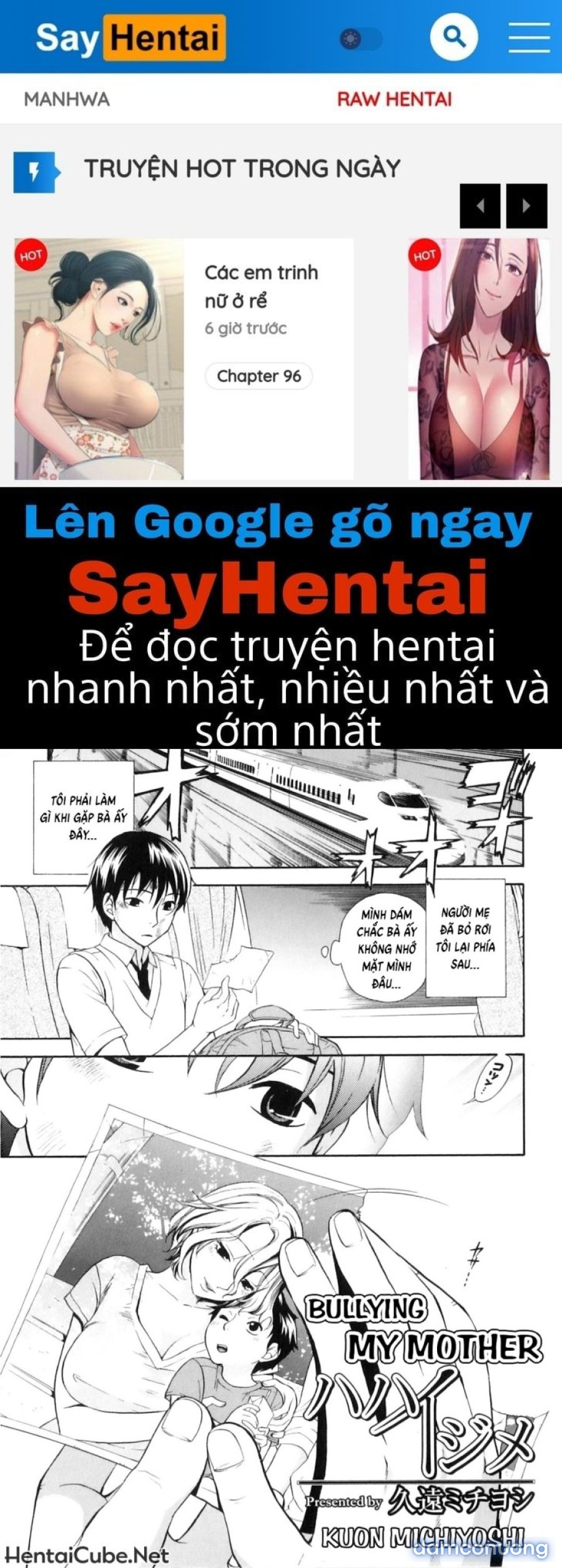 Mẹ ướt đẫm rồi 