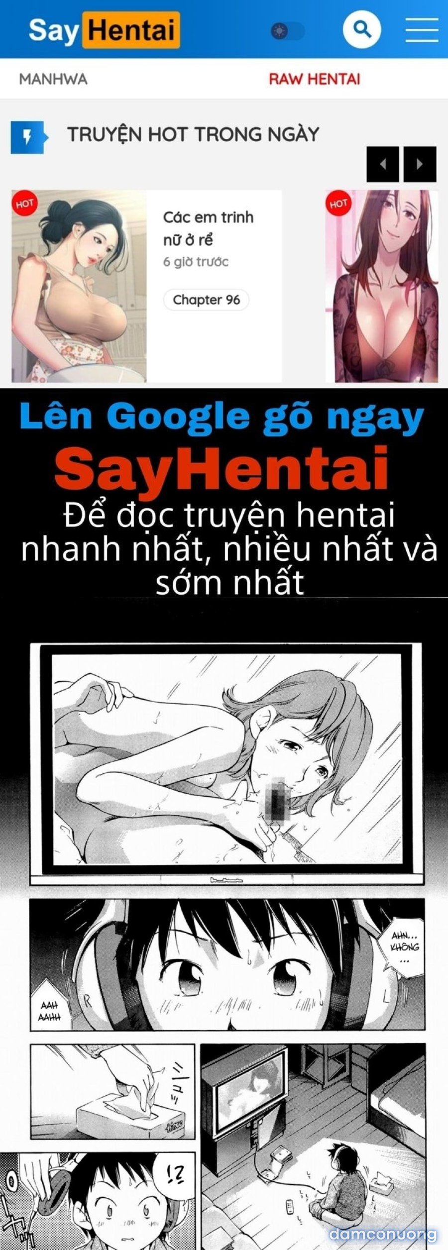 Mẹ ướt đẫm rồi 