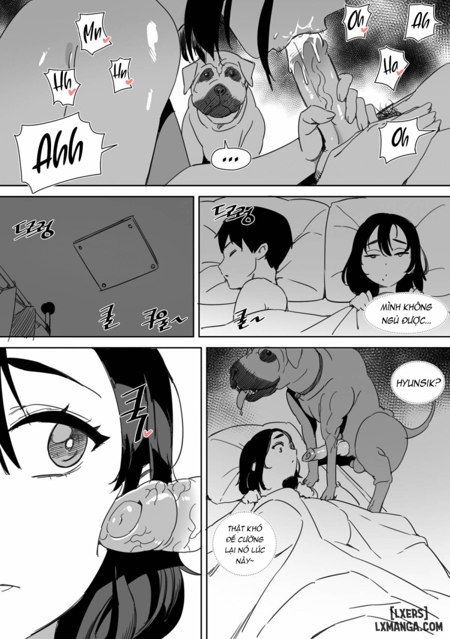 여친 개한테 NTR 당하는 만화 
