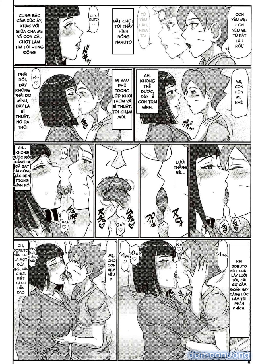 Hinata và con trai 