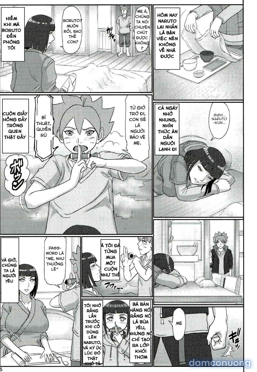 Hinata và con trai 