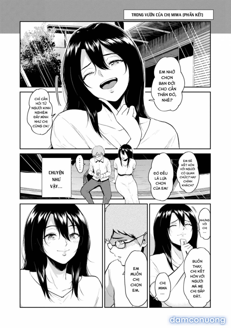 Trong sân nhà của Miwa-san 