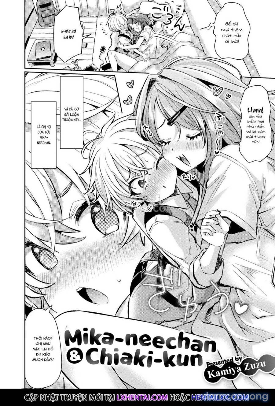 Chị gái Mika và Chiaki-kun 