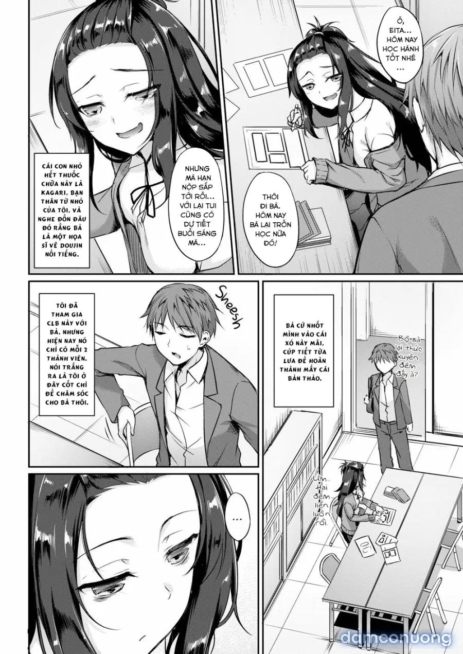 Kagari-chan đang dõi theo 