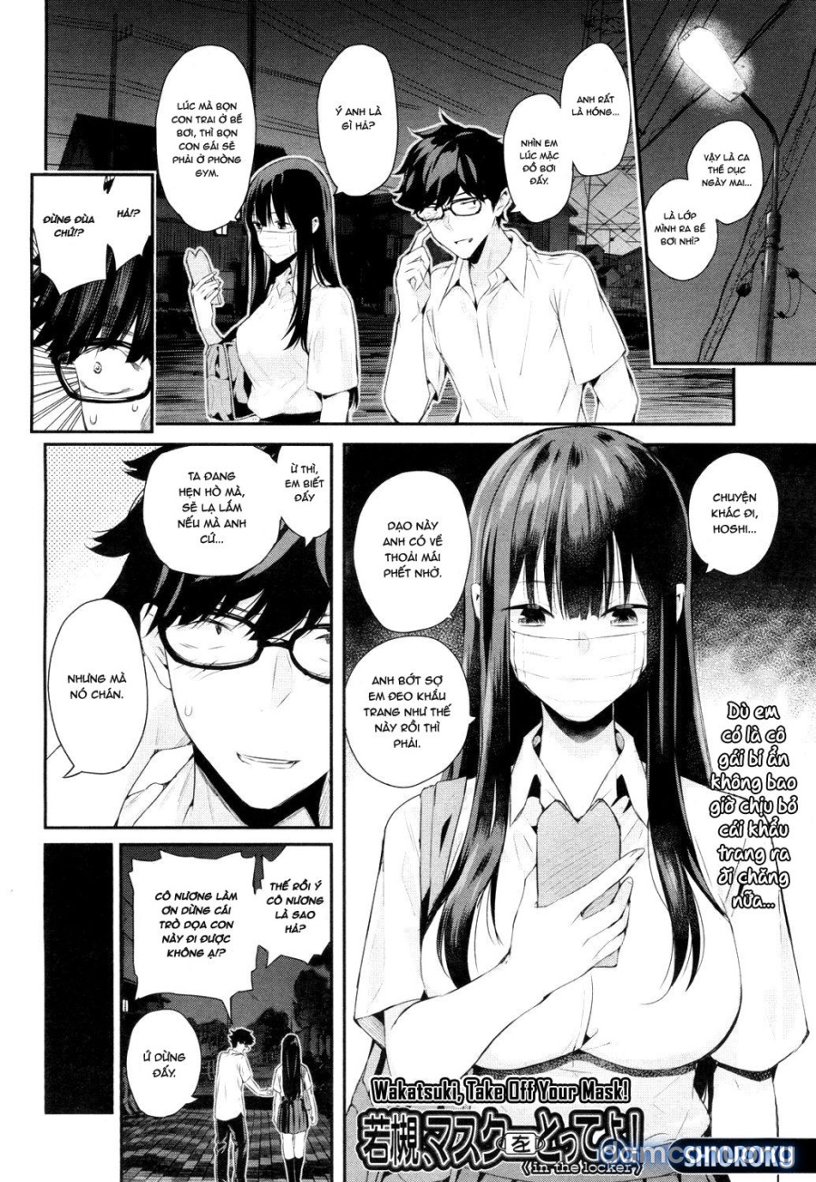 Wakatsuki, cởi khẩu trang ra đi em! 