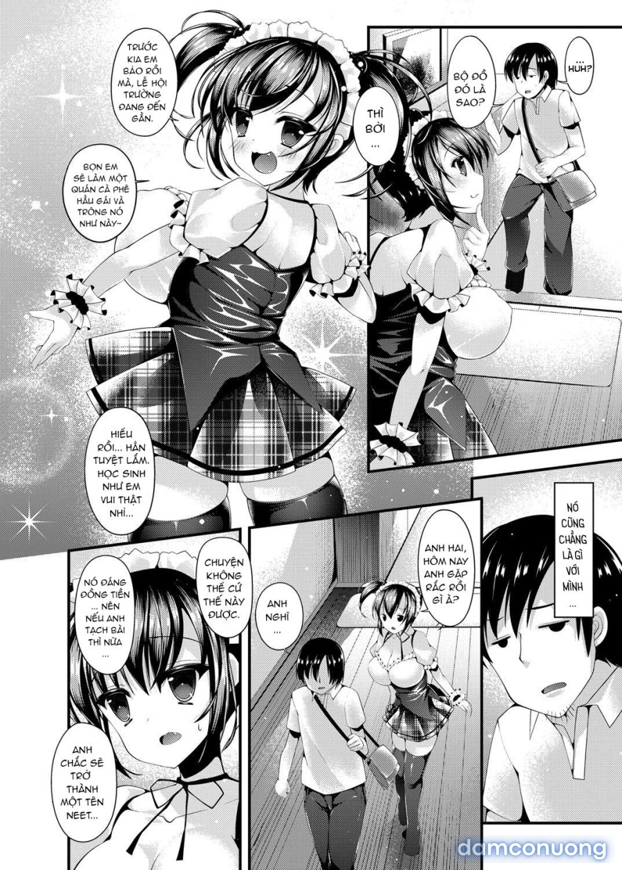Maid Sugata no Bakunyuu Imouto ni Nazo no Drink de Kyousei Hatsujou Saserareru Boku 