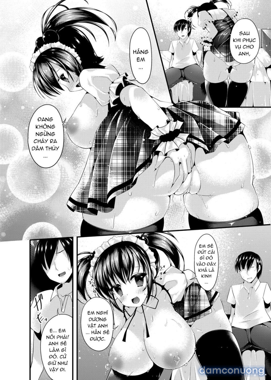 Maid Sugata no Bakunyuu Imouto ni Nazo no Drink de Kyousei Hatsujou Saserareru Boku 