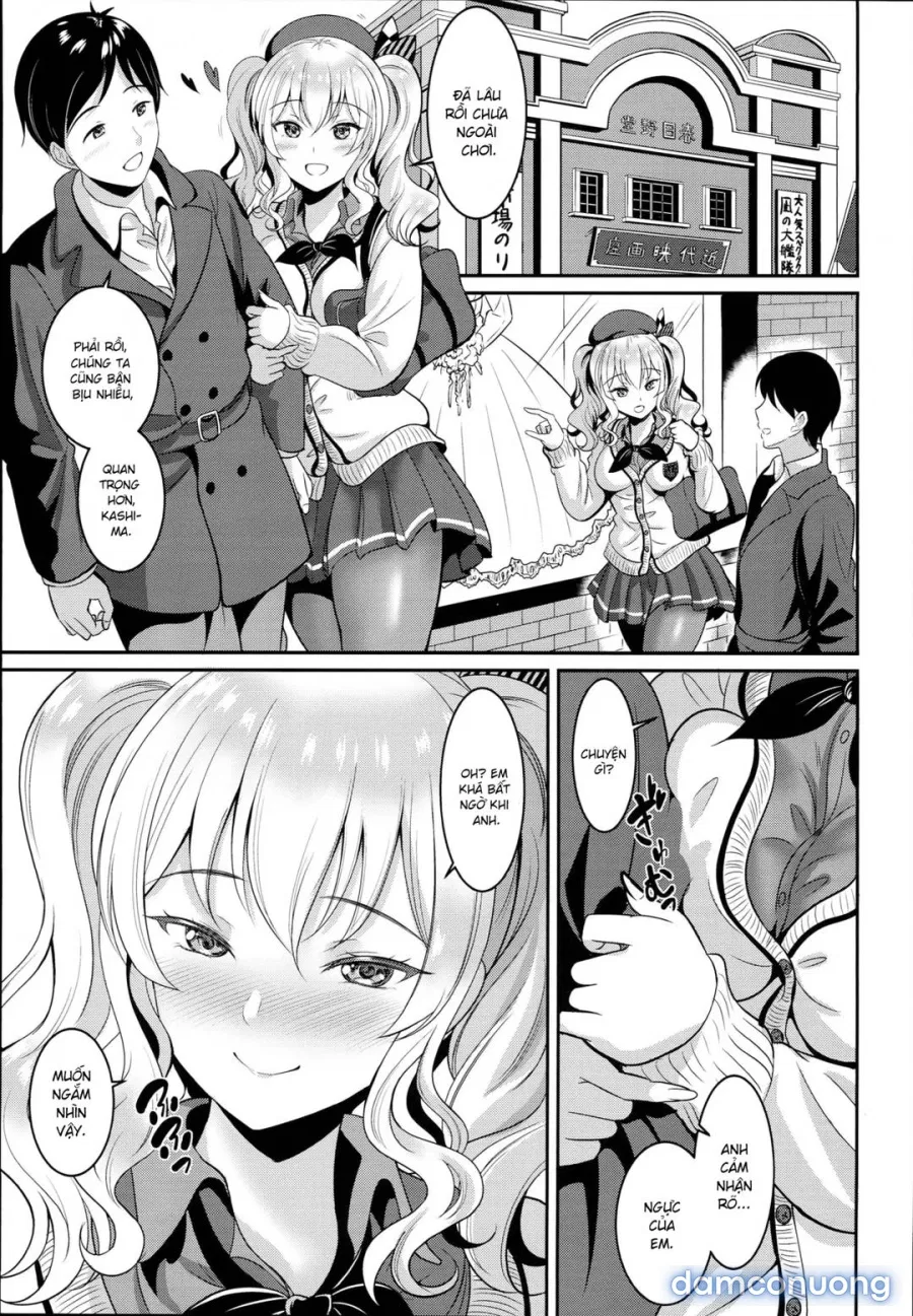 Kashima-san trong bộ đồ nữ sinh 