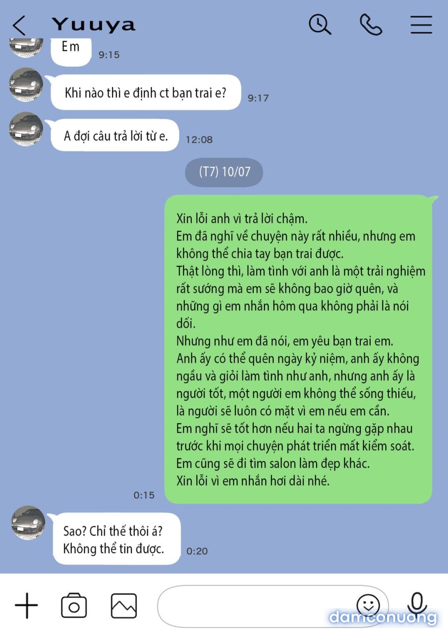 Tôi lén xem trộm điện thoại người yêu 
