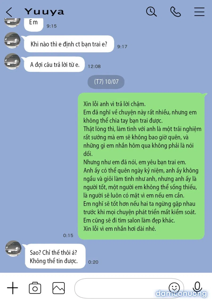 Tôi lén xem trộm điện thoại người yêu 