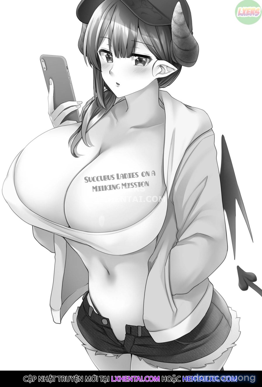 Hai mẹ con Succubus với sứ mệnh vắt sữa 