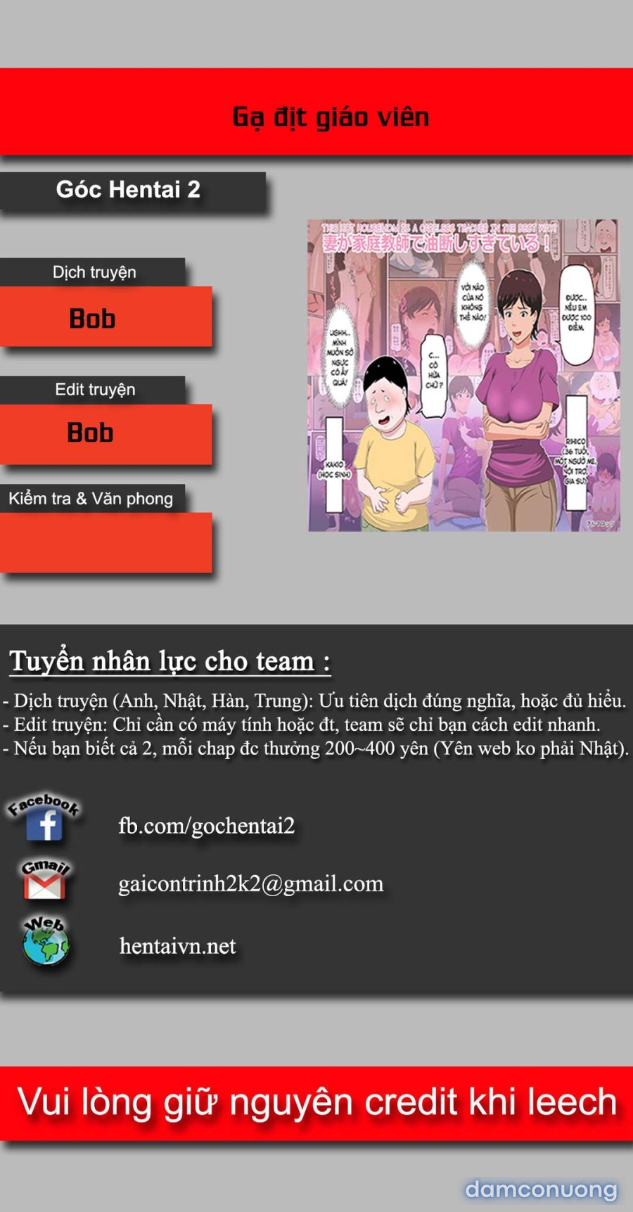 Gia sư nóng bỏng bất cẩn 