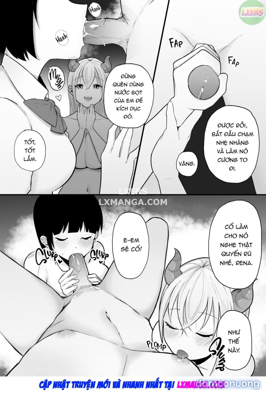 Bị Cặp Chị Em Succubus Vắt Kiệt 