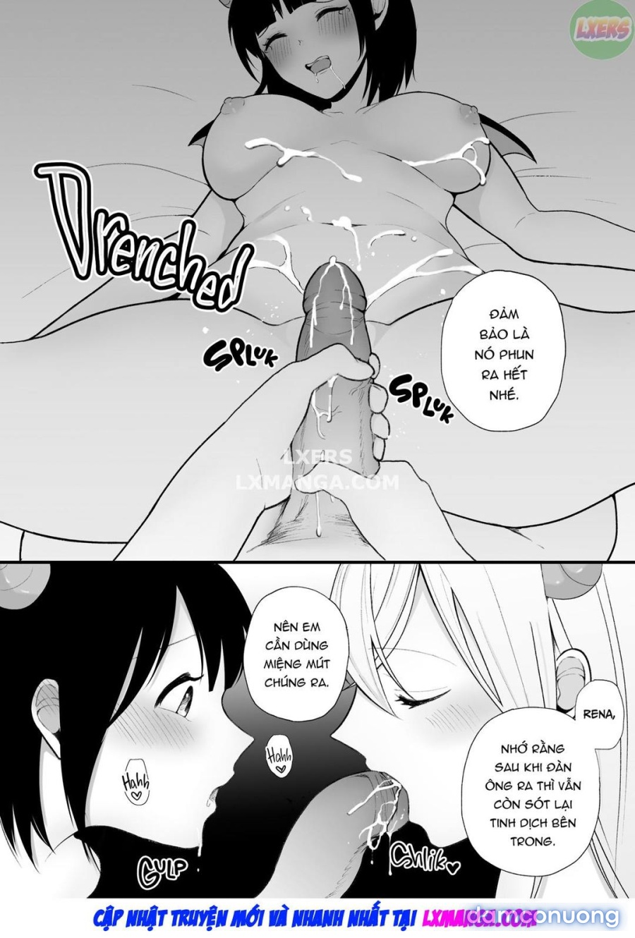 Bị Cặp Chị Em Succubus Vắt Kiệt 