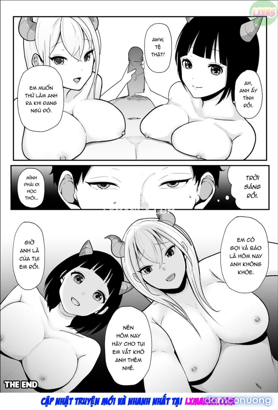 Bị Cặp Chị Em Succubus Vắt Kiệt 