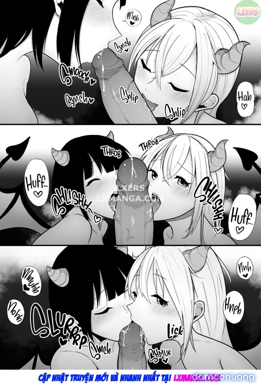 Bị Cặp Chị Em Succubus Vắt Kiệt 