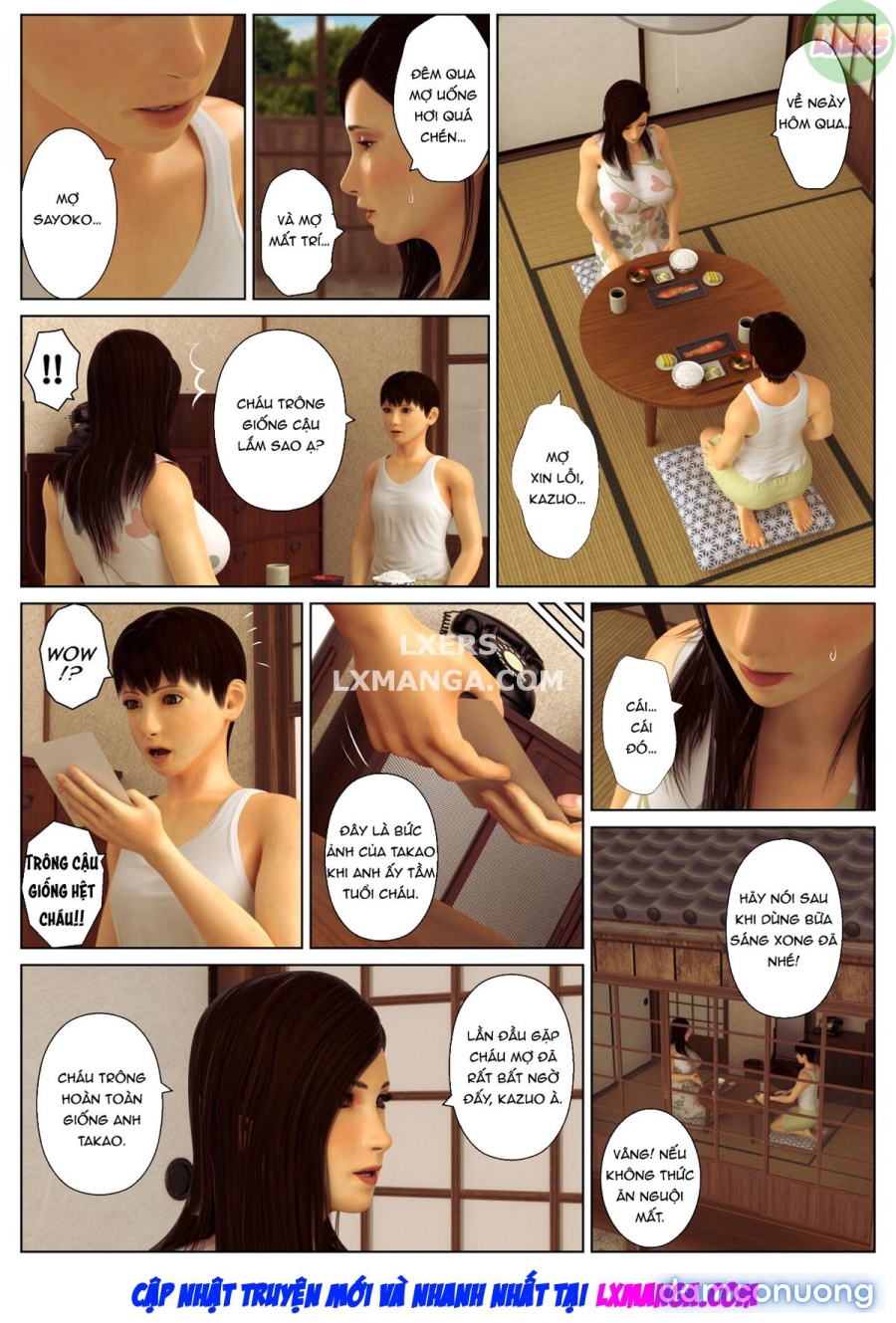 Sống cùng người mợ góa phụ 