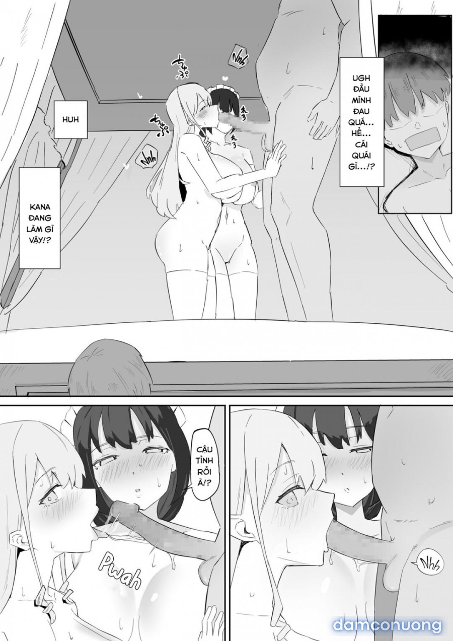 Ojou-sama to Maid o Iinazuke ni Torarete Okobore Ecchi suru Hanashi 