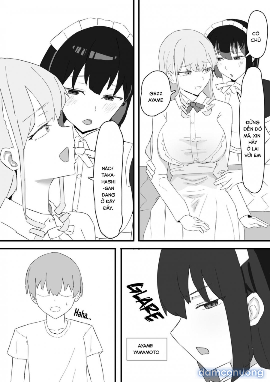 Ojou-sama to Maid o Iinazuke ni Torarete Okobore Ecchi suru Hanashi 