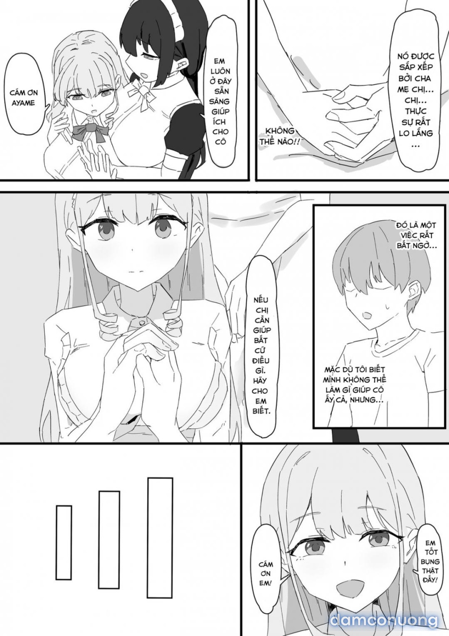 Ojou-sama to Maid o Iinazuke ni Torarete Okobore Ecchi suru Hanashi 