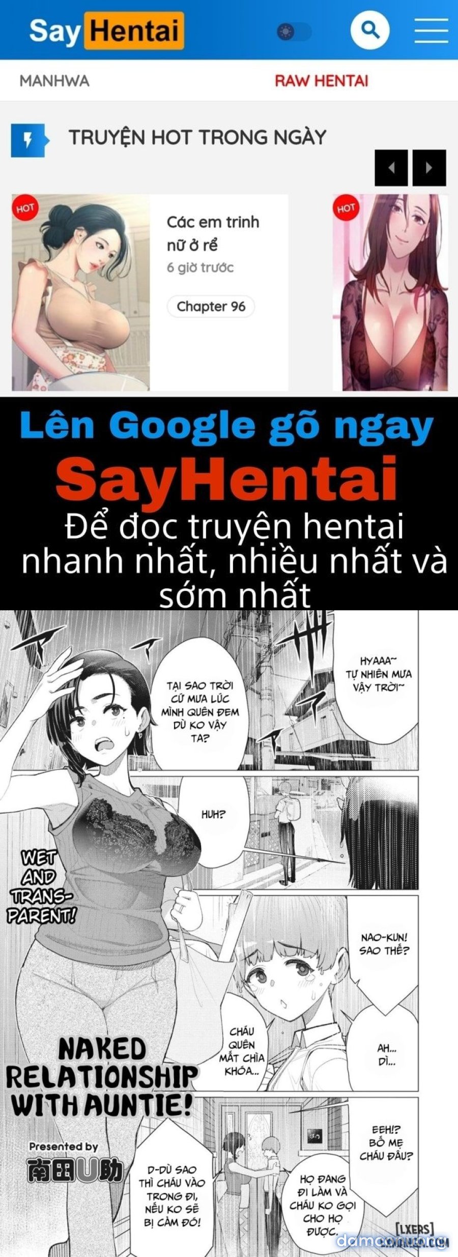 Mối quan hệ khỏa thân với dì 