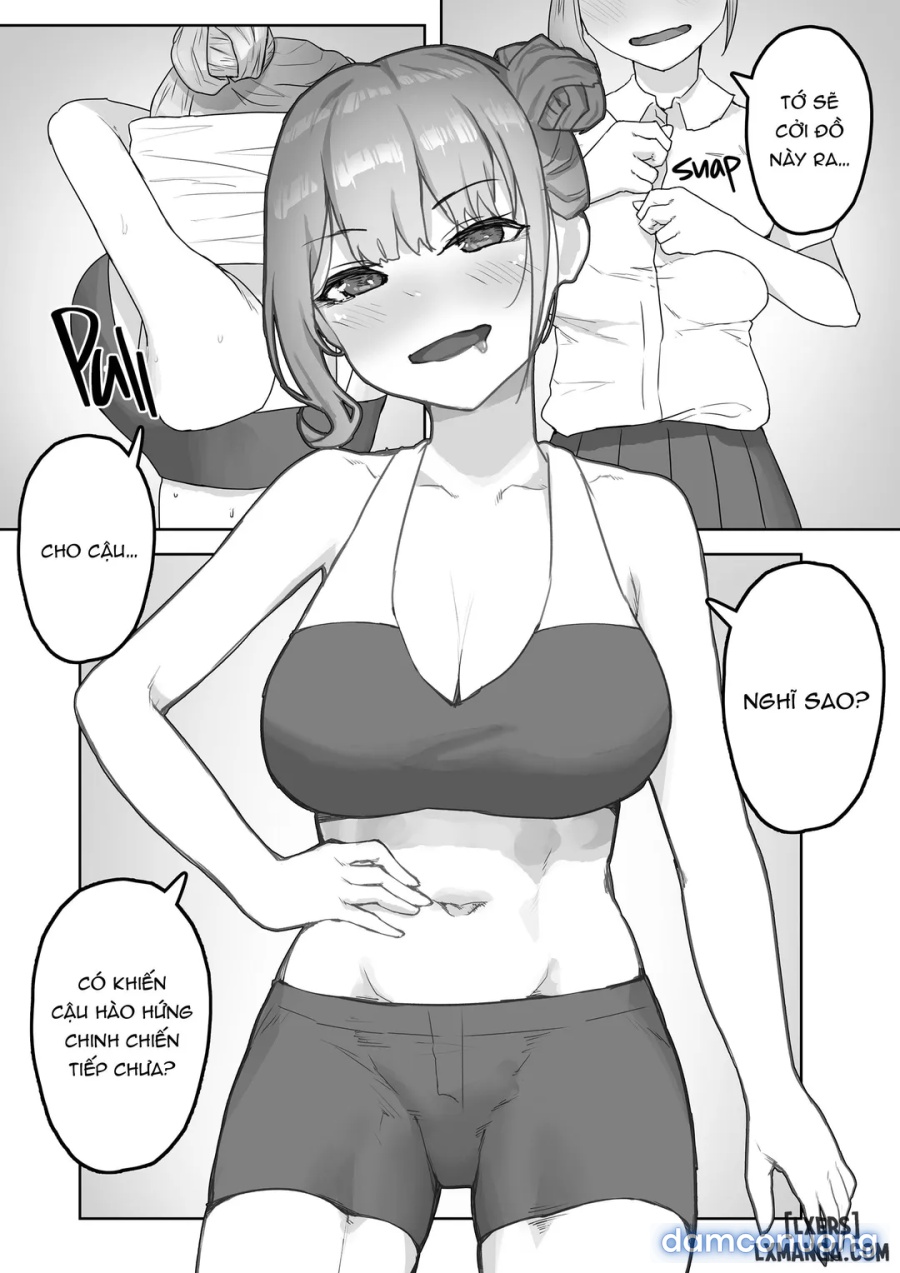 Đẫm mồ hôi với cô bạn tomboy 