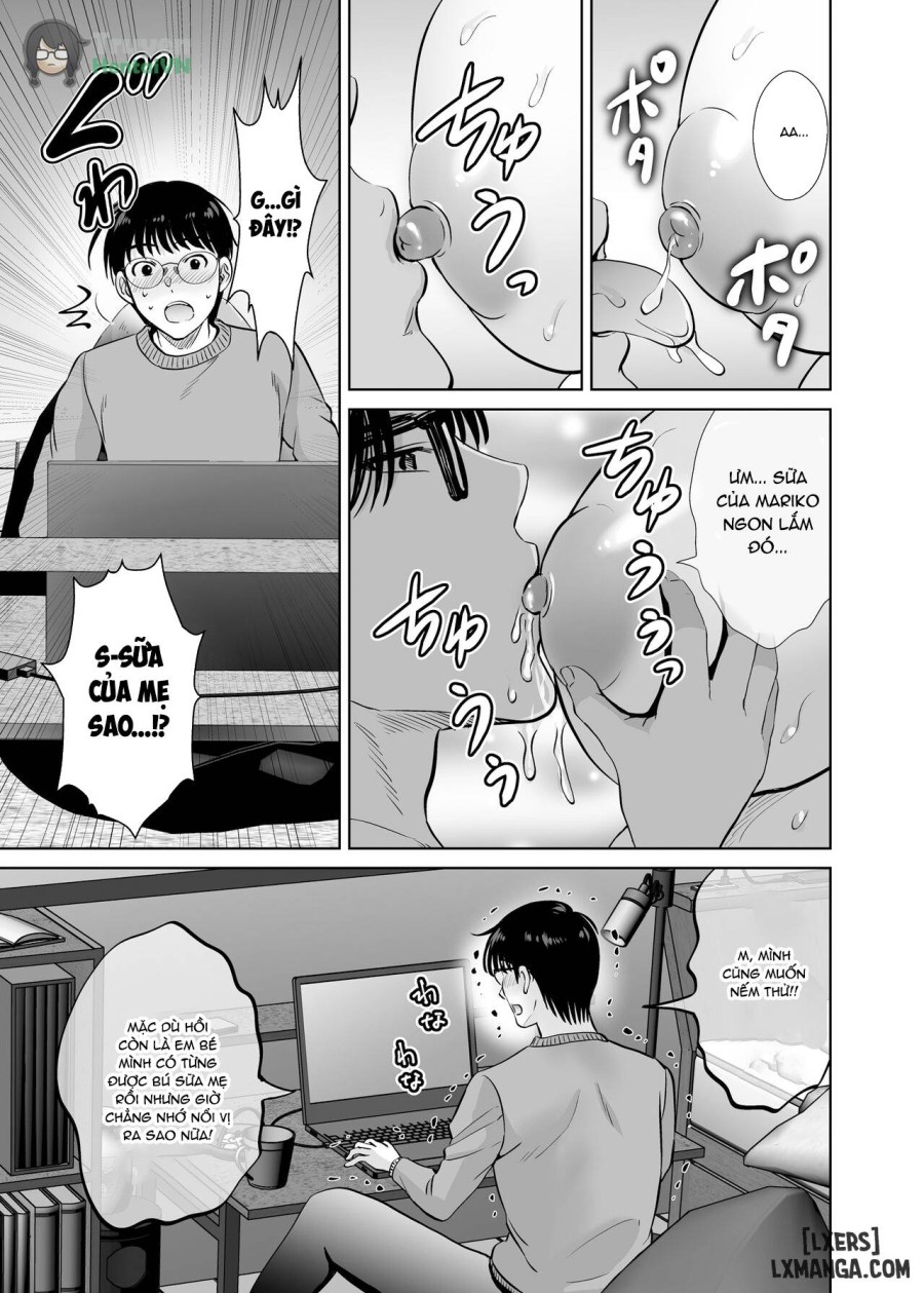 Kyonyuu Kaa-san ga Boku no Me mo Mae de 2 ~Bonyuu Mamire de Ikimakutta Hanashi~ 
