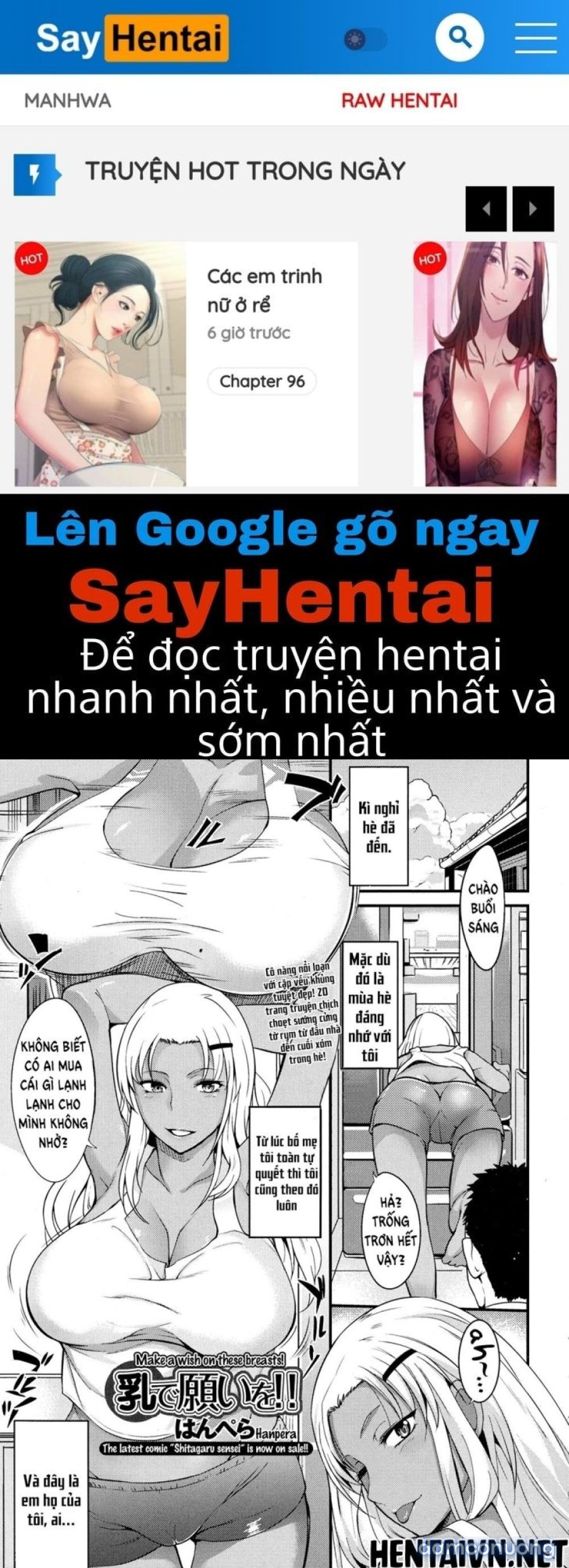 Hãy ước lên bộ ngực này 
