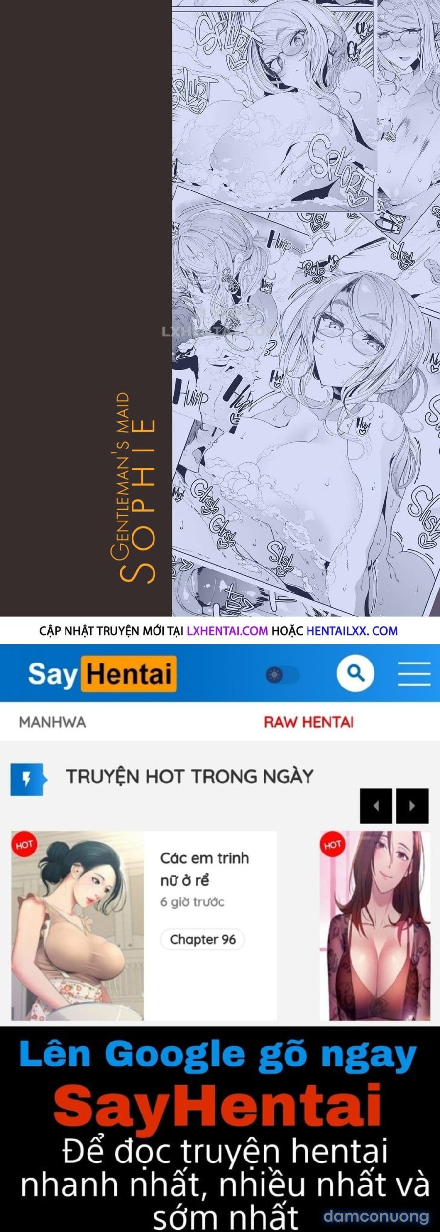 Nàng hầu gái Sophie với một quý ông 