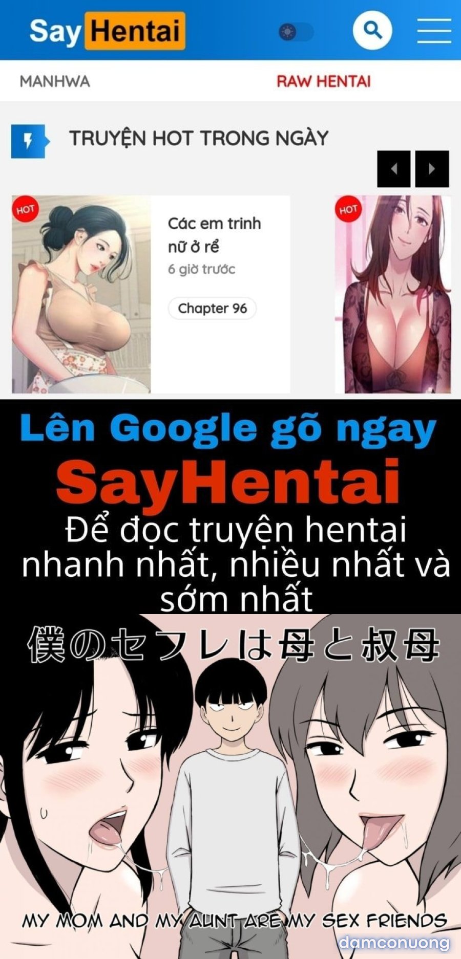 Mẹ và dì là bạn tình của tôi 