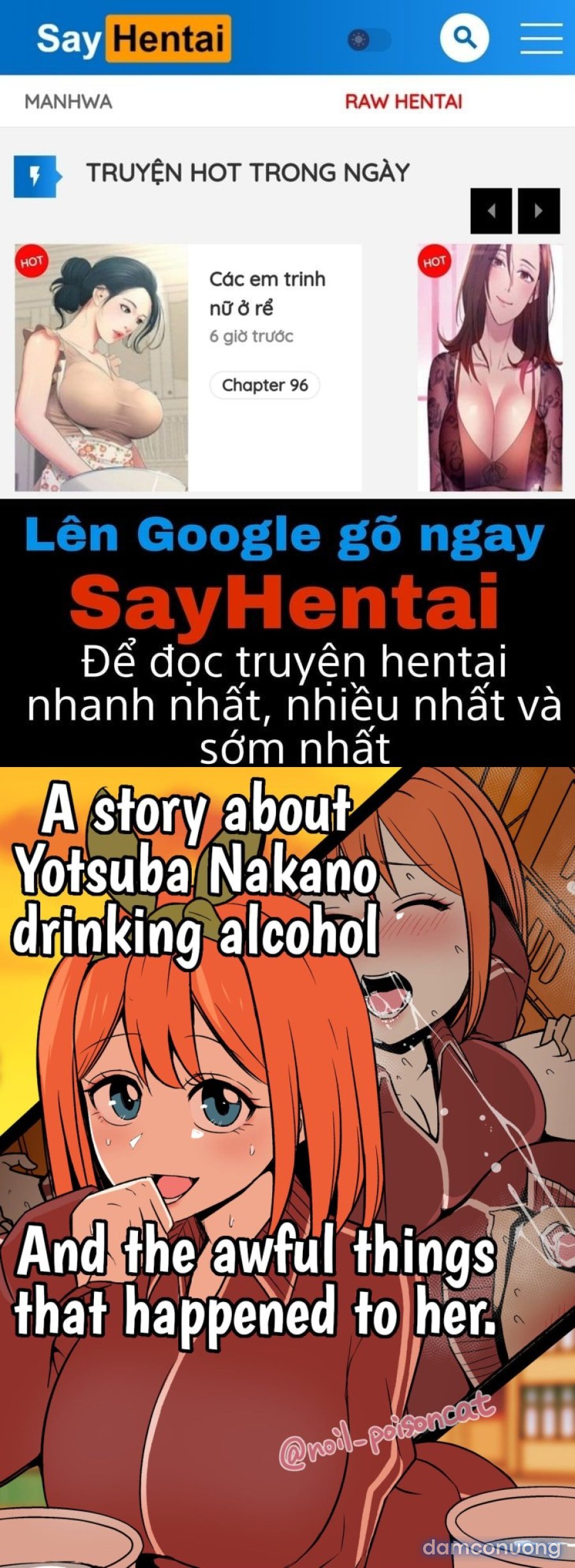 Nakano Yotsuba ni Osake o Nomasete Warui Koto o Suru Hanashi 