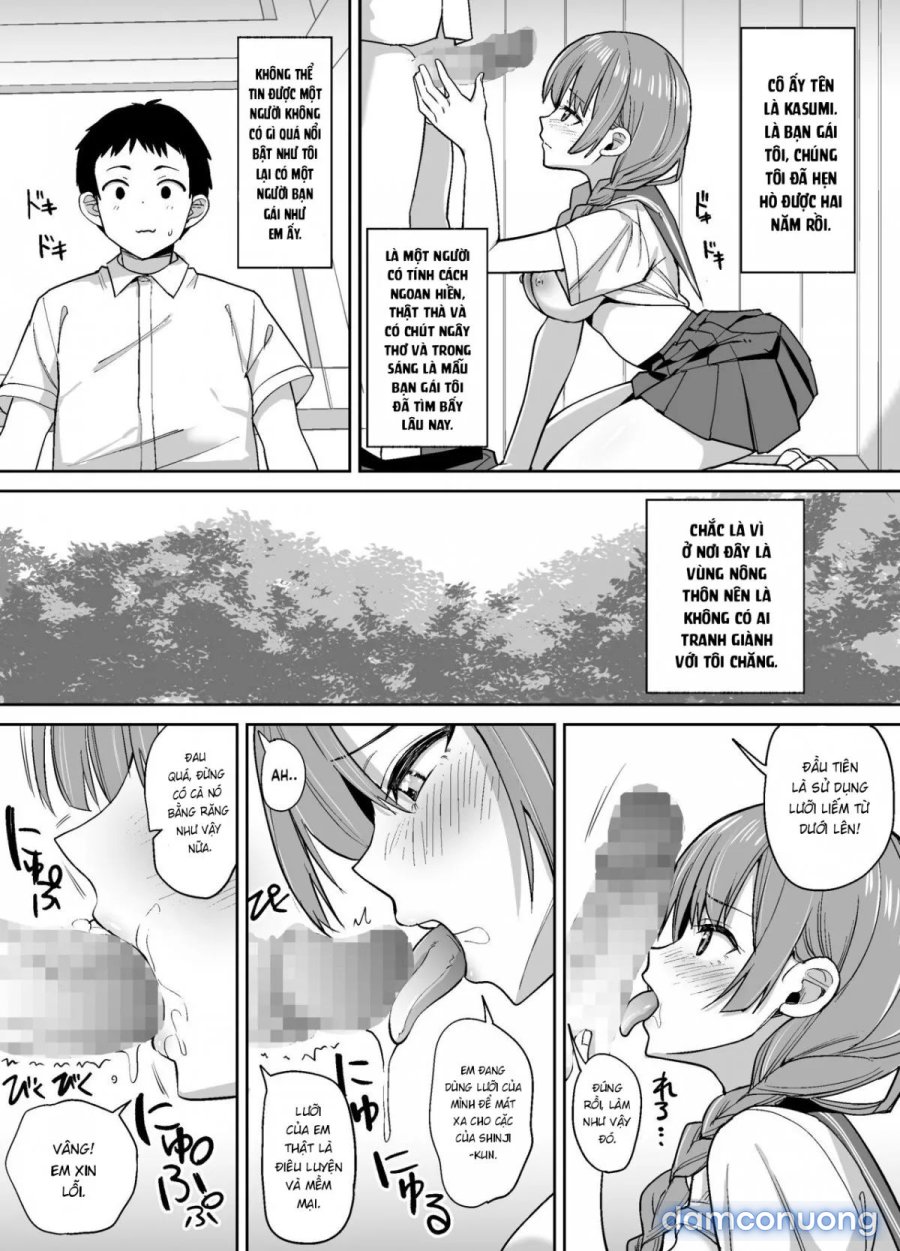 Inaka de wa Kawaii Kanojo wo Furyou no Senpai ni Netorare 