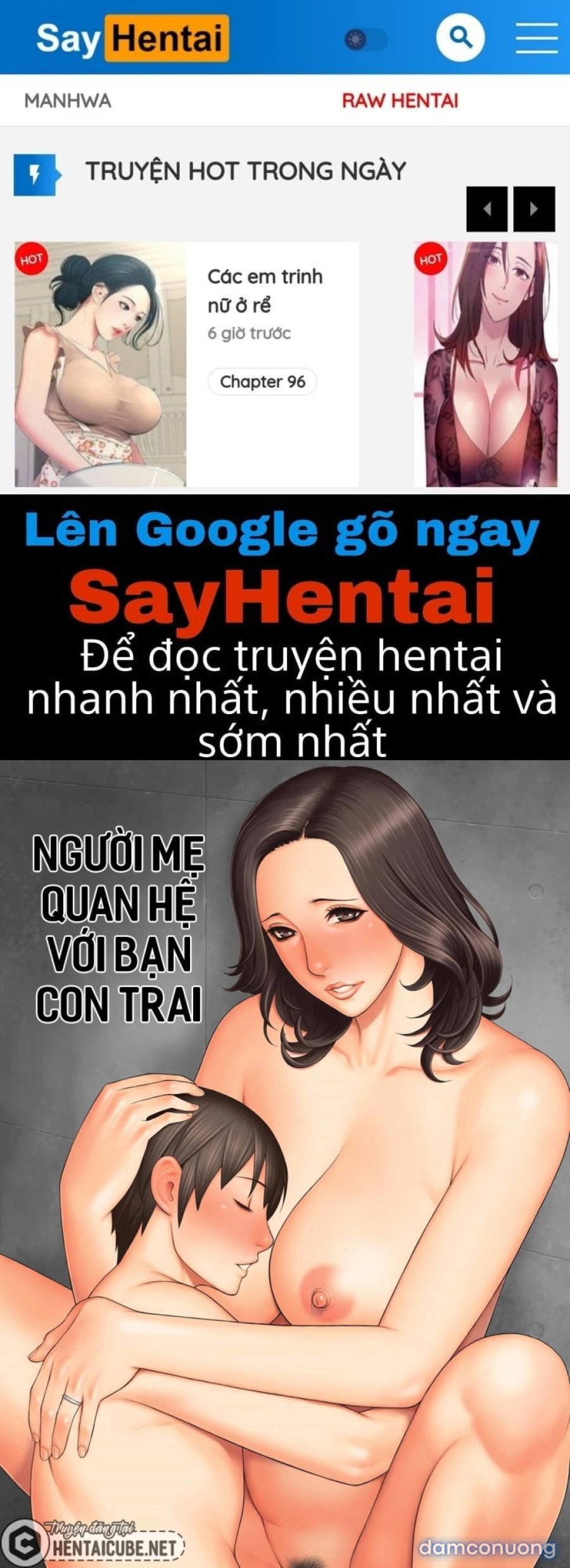 Người mẹ quan hệ với bạn con trai 